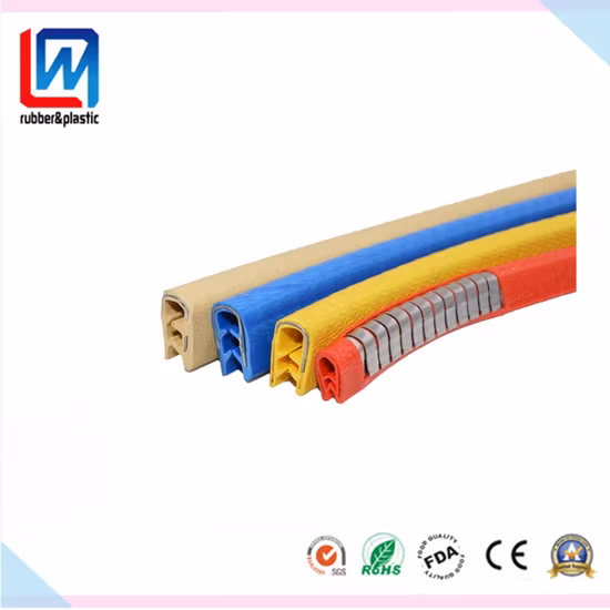 Bordo in PVC personalizzato, bordo in gomma con inserto in acciaio inossidabile