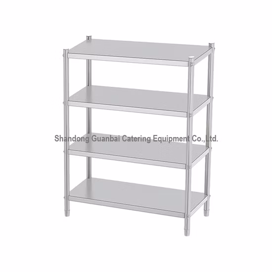 Scaffale in acciaio per magazzino da cucina con display in acciaio inossidabile 304 a prezzo di fabbrica