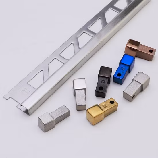 Niuyuan Factory Accessori per piastrelle in metallo Rivestimento per bordi in piastrelle in acciaio inossidabile per decorazione di mobili per pavimenti a parete 201 304 Profili per piastrelle in ceramica