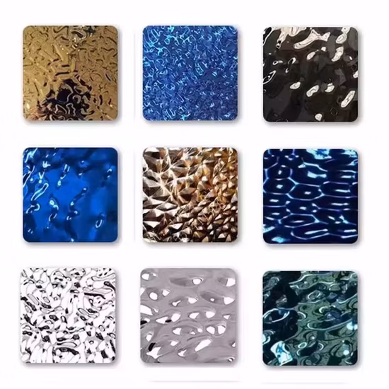 Il listino prezzi mostrava lamiera di acciaio inossidabile con stampa a rilievo da 6 wl con vendita calda